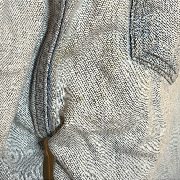 AGOLDE Riley High Rise Straight Crop Blue Jeans Womans Sz 26 (28x25) Button Fly - Picture 4 of 6